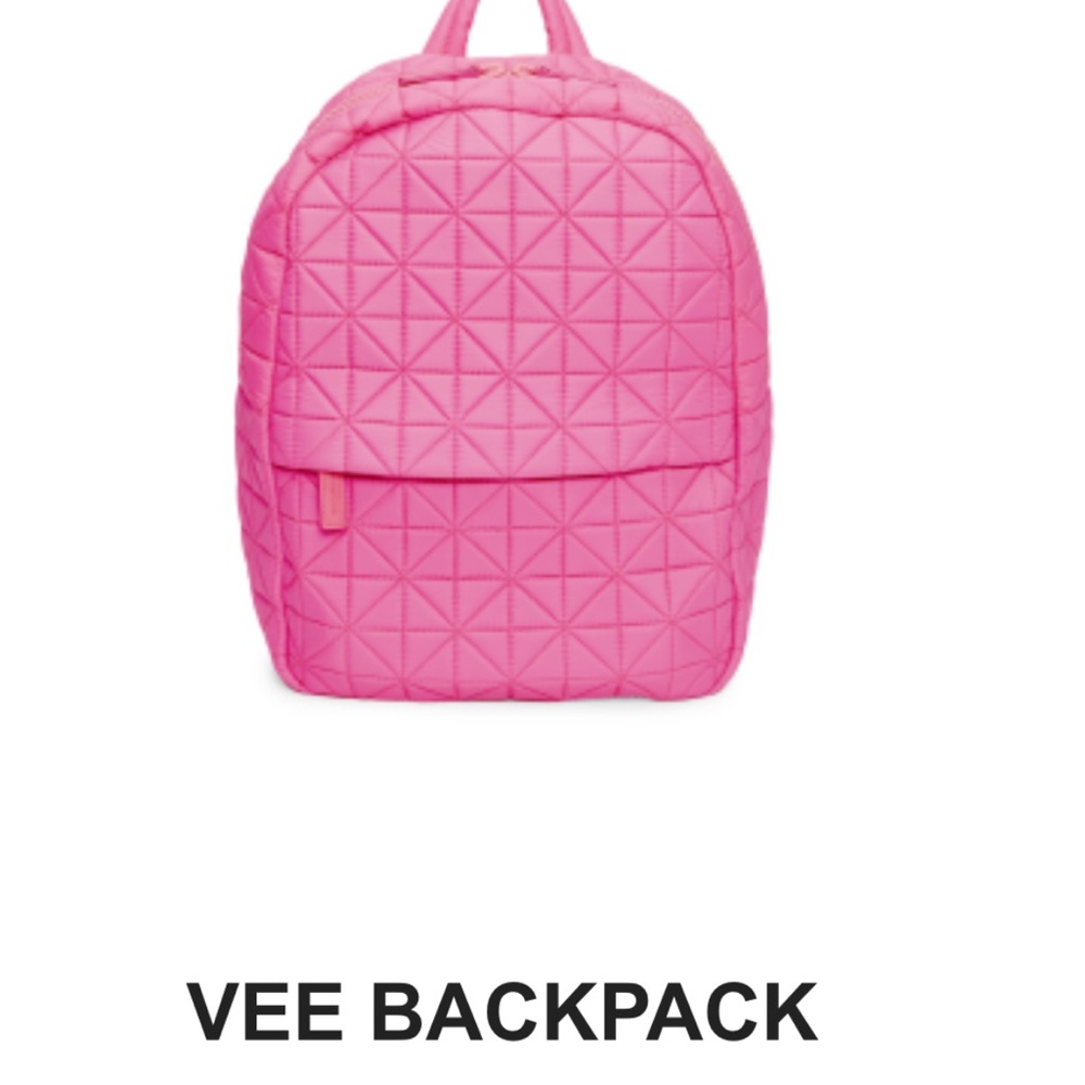 Vee collective Pink Quilted Backpack